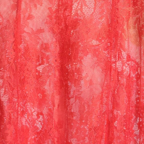 Urban Outfitters Red Button Up Lace Mini Dress M - Picture 7 of 7